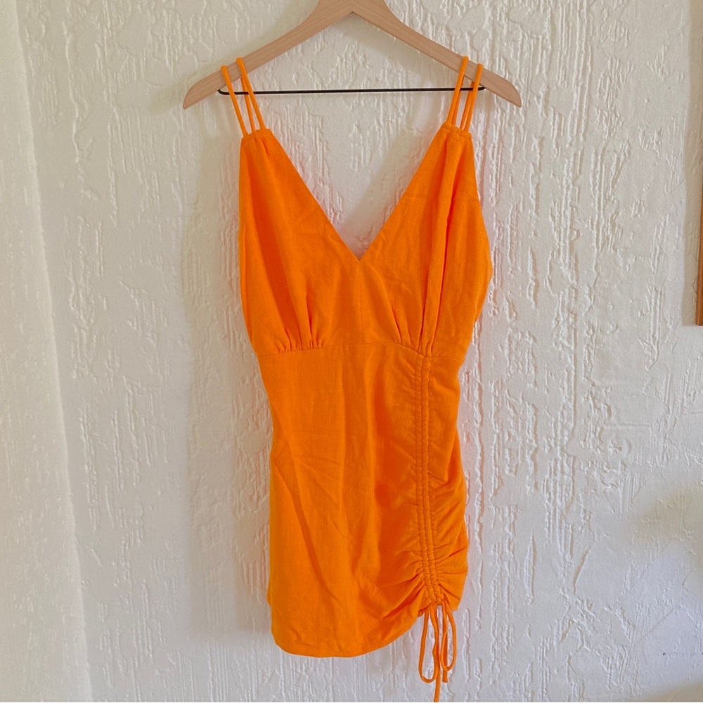 Vici Bright Orange Mini Dress Size Small